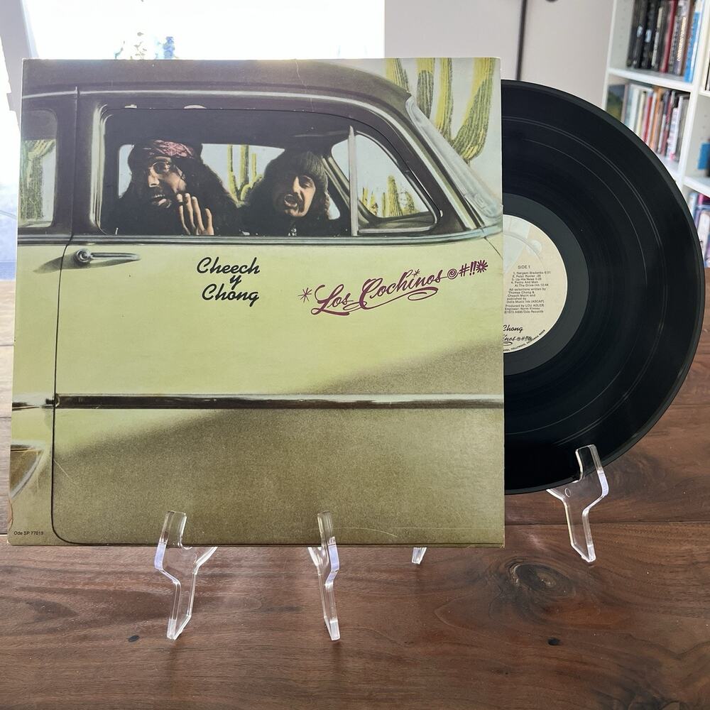 Cheech & Chong Los Cochinos Vinyl LP 1973 Ode Records SP-77019 Die-Cut Car Door